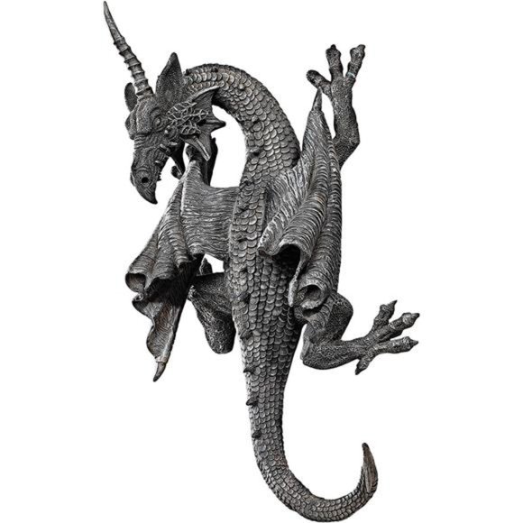 Horned Dragon of Devonshire Wall Sculpture 13 Inch, Single - Picture 1 of 6
